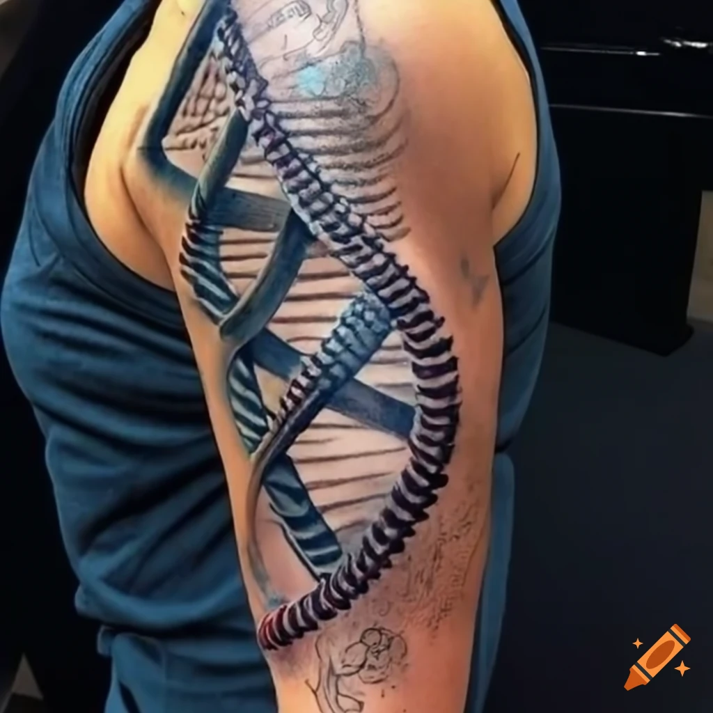 biomechanical sleeve tattoo design on Craiyon