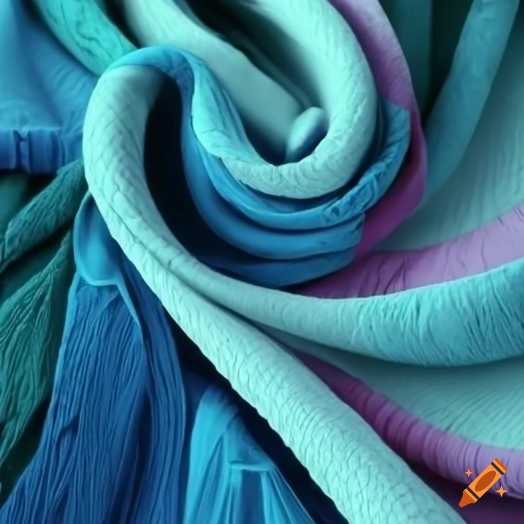 tessuto colorato in movimento
