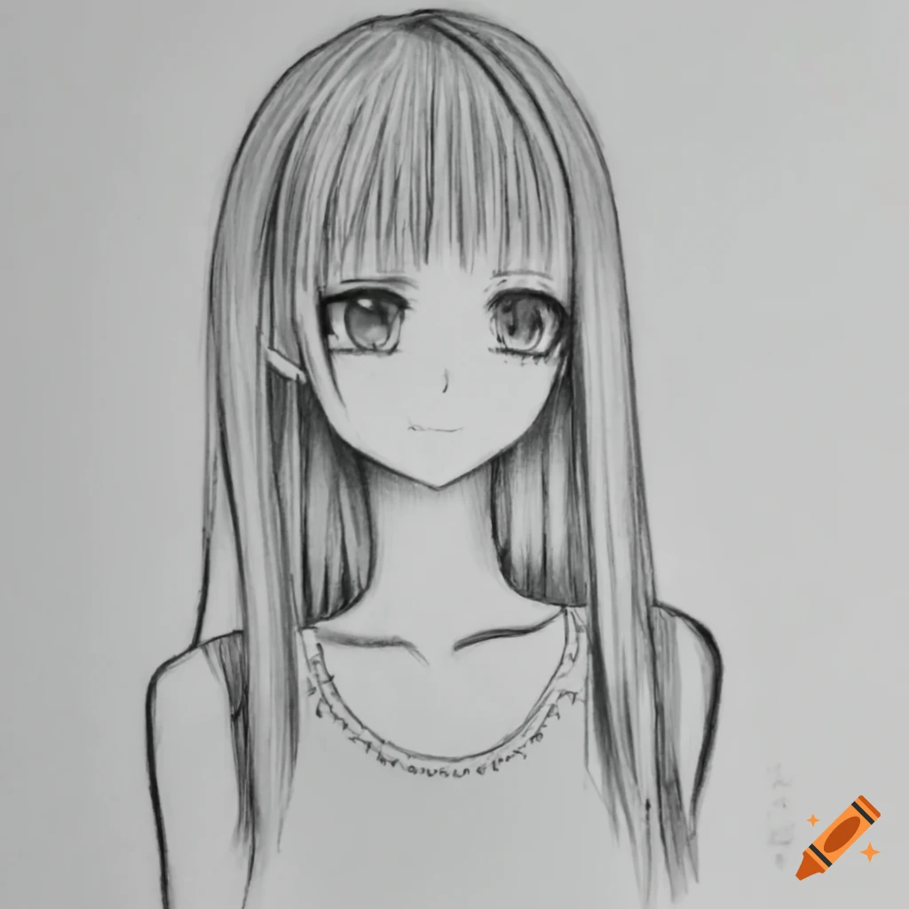 Cute Girl Drawing PNG Image | PNG Mart-anthinhphatland.vn