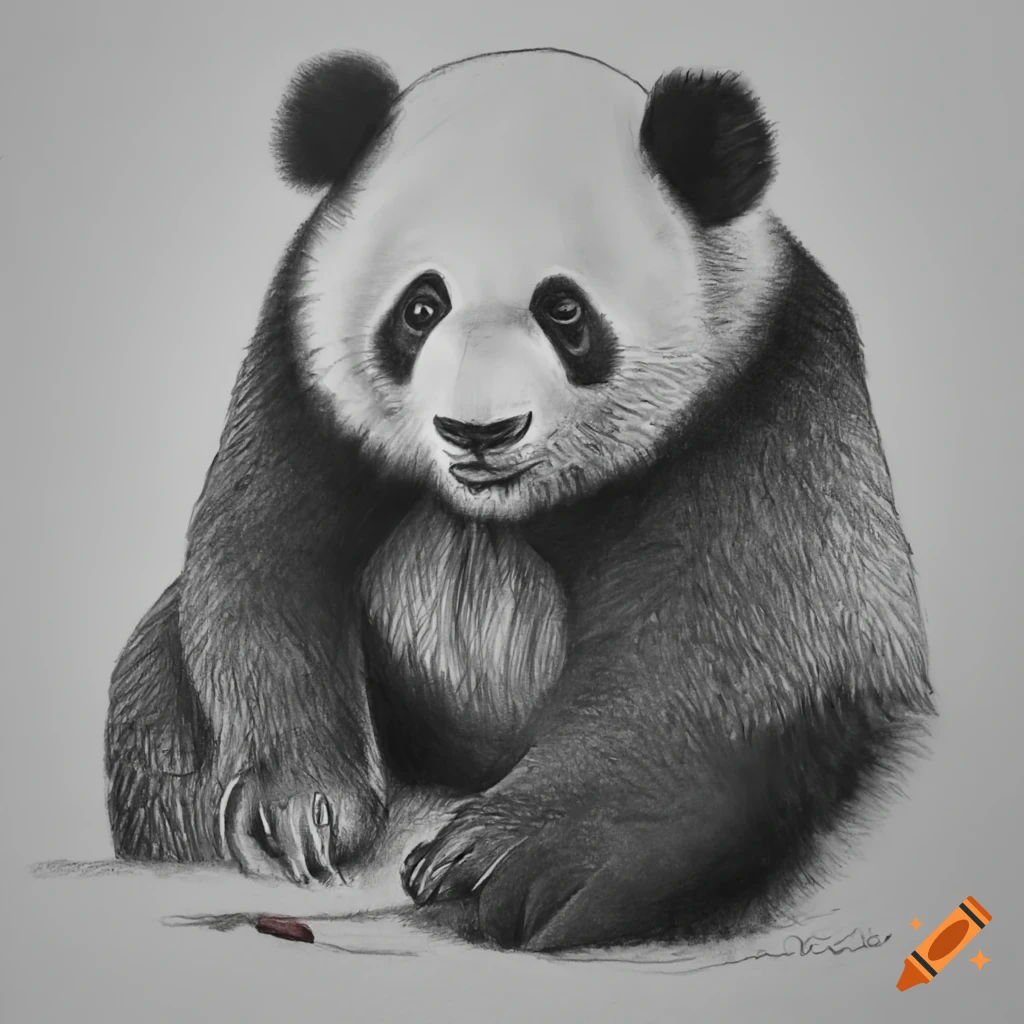 realistic step by step panda drawing - Clip Art Library