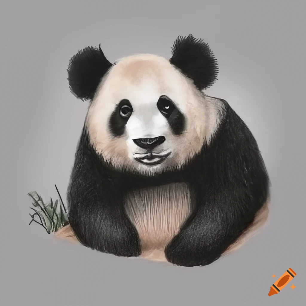 Draw a panda! 🐼 #draw #drawing #howtodraw #panda #pandadrawing | TikTok