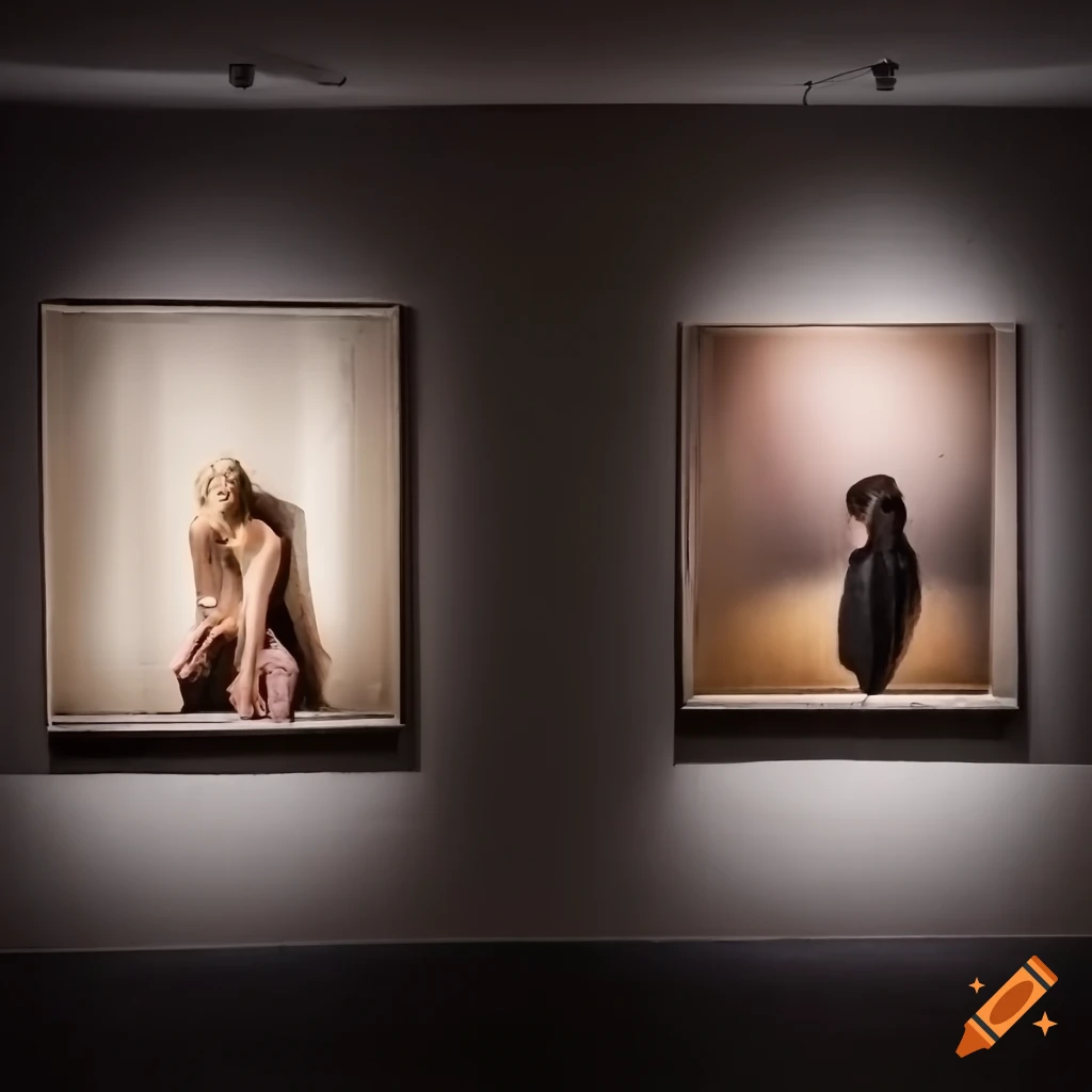 paintings exhibition at gallery 3H+K in Pori, Finland