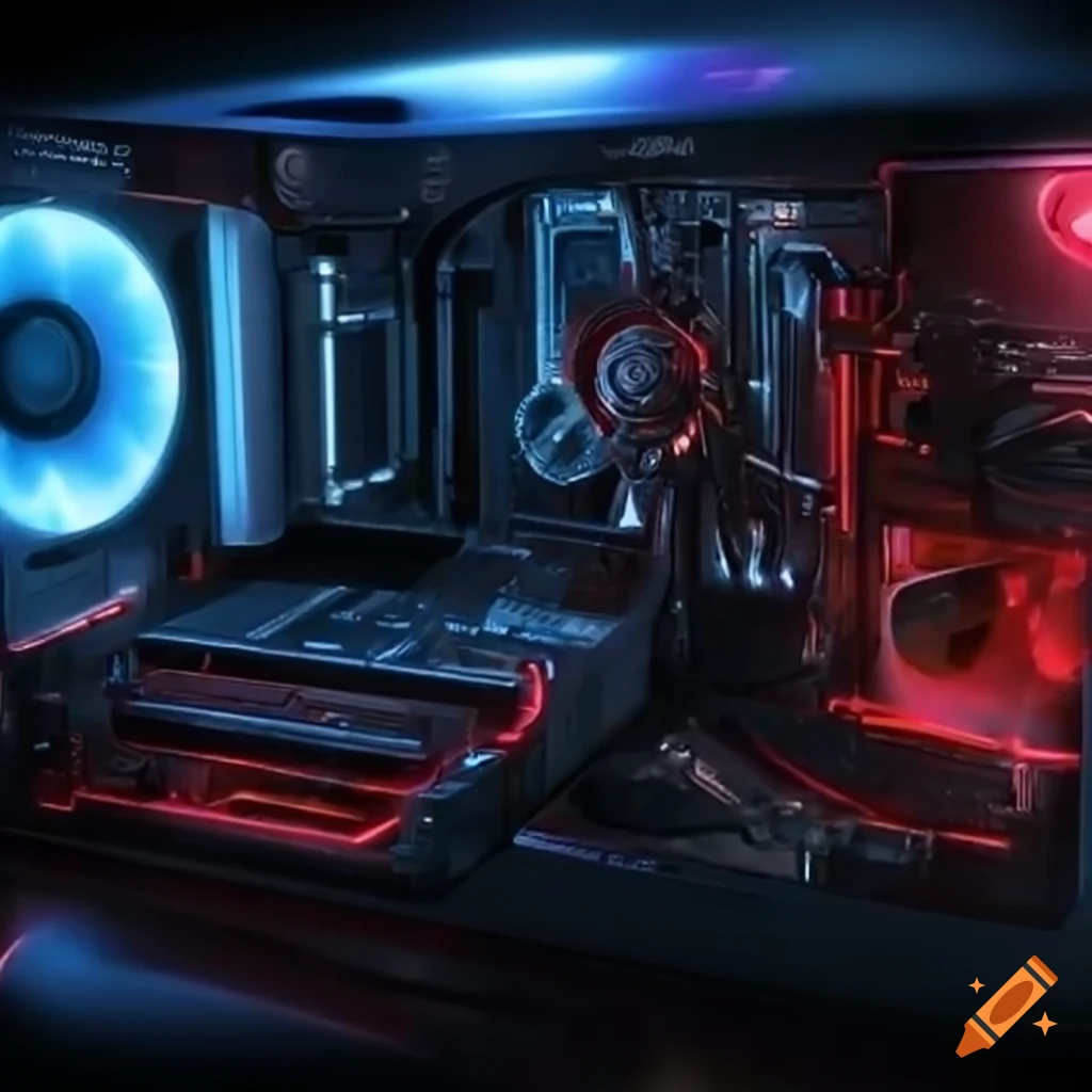 Gaming on a computer screen on Craiyon