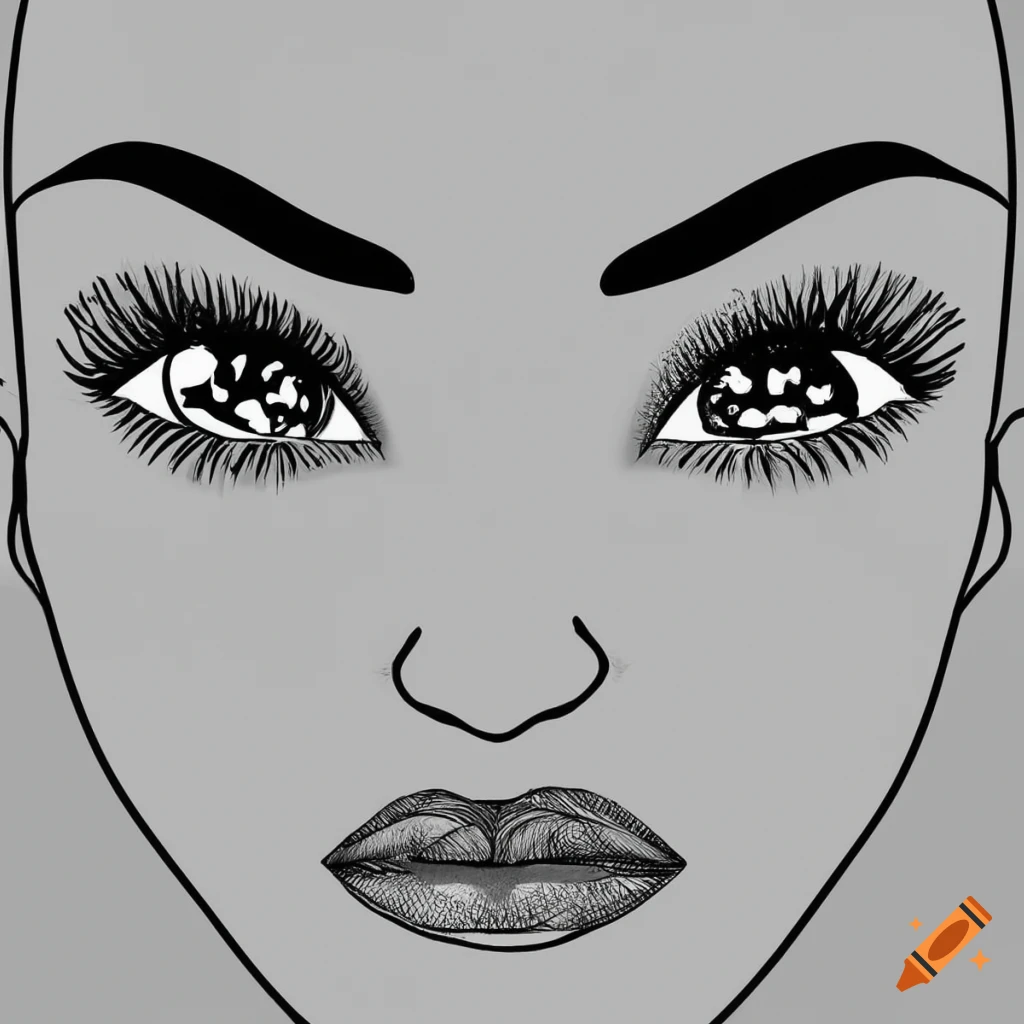 Black White Sketch Makeup: Over 22,755 Royalty-Free Licensable Stock  Illustrations & Drawings | Shutterstock