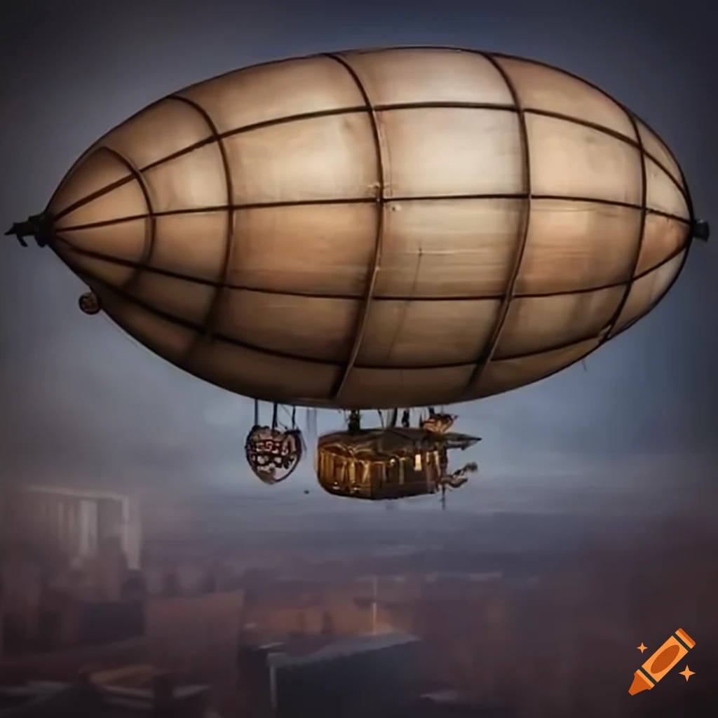 steampunk police airship
