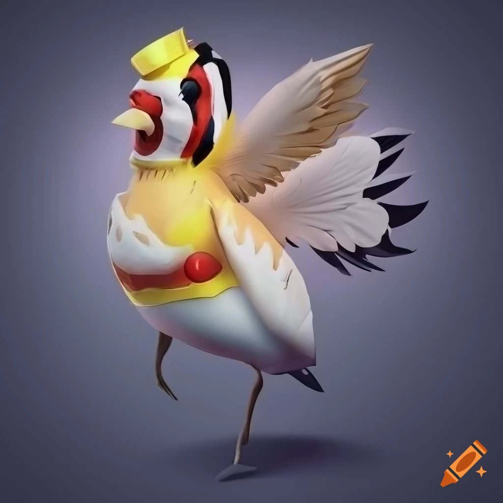 detailed image of a European goldfinch bird with yellow wings and tail