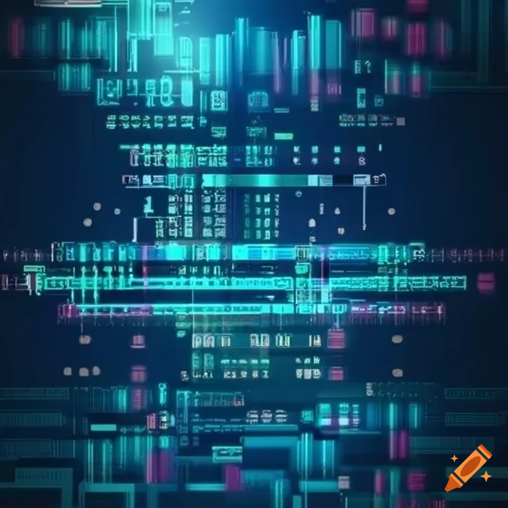 White background with software code