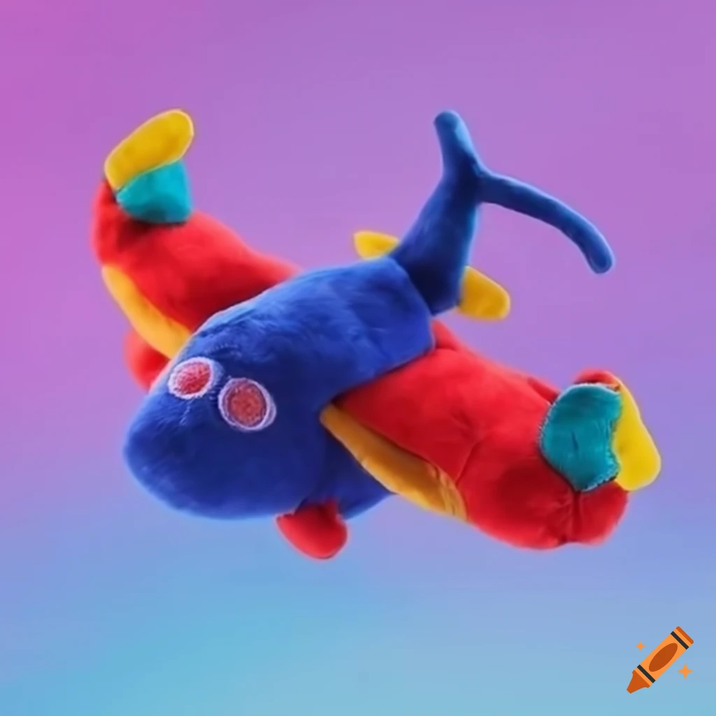 cute plush cargo airplane