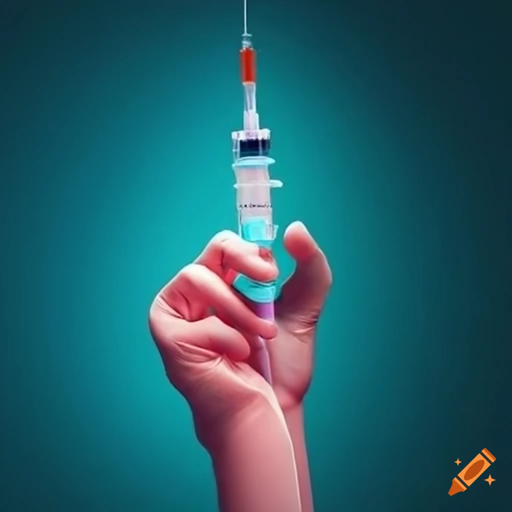 Banner Design For Covid Vaccination Campaign With A Syringe On Craiyon