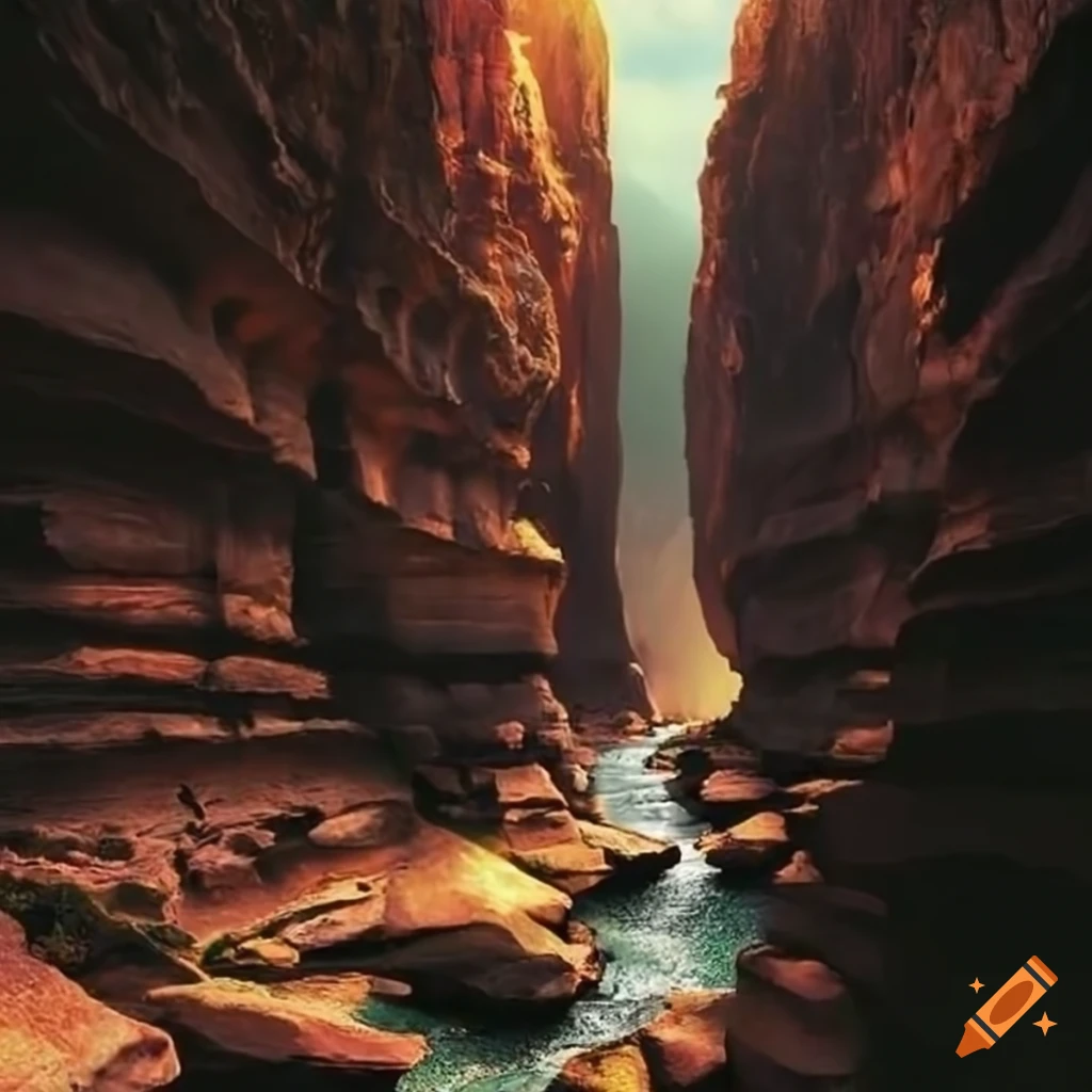 stunning gorge with steep walls