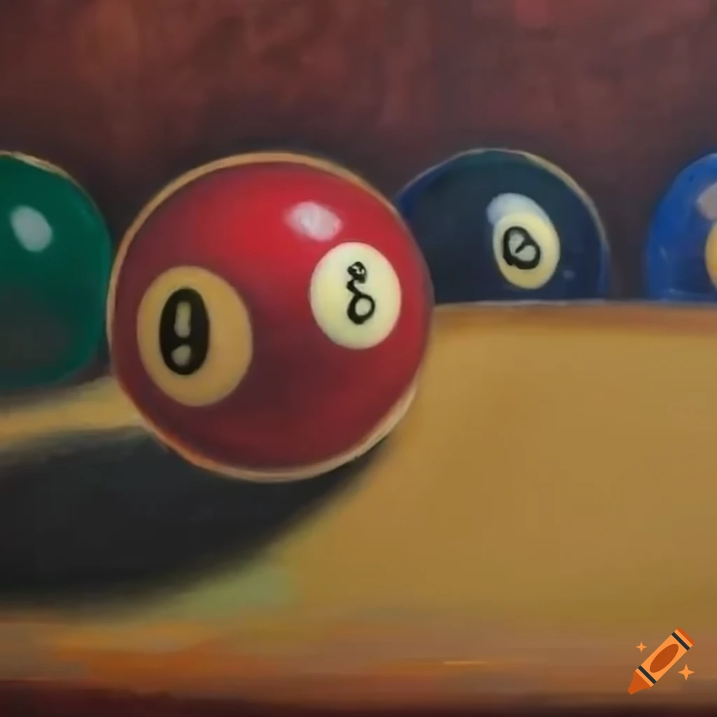 billiard ball relaxing on a sofa