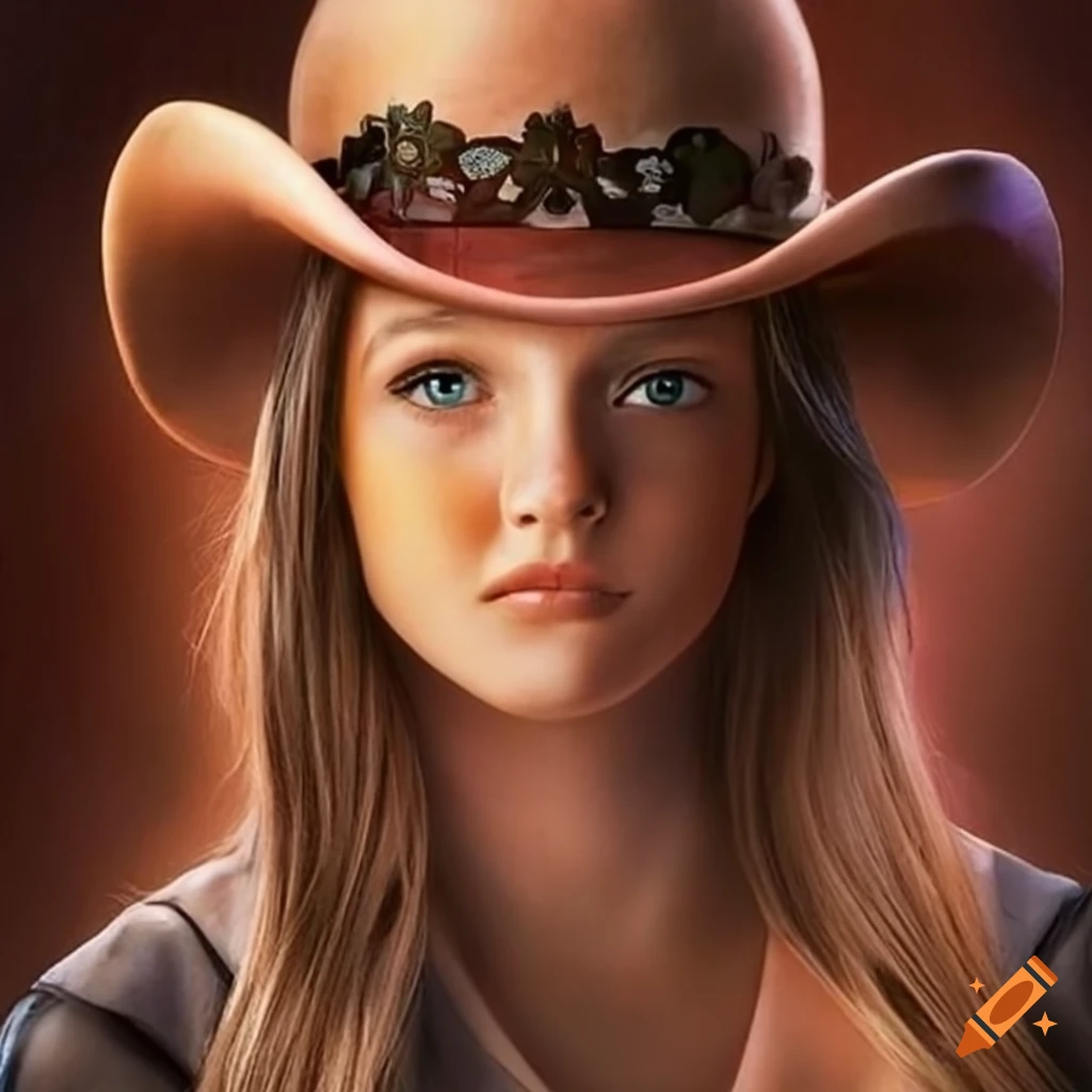 image of a teenage cowgirl