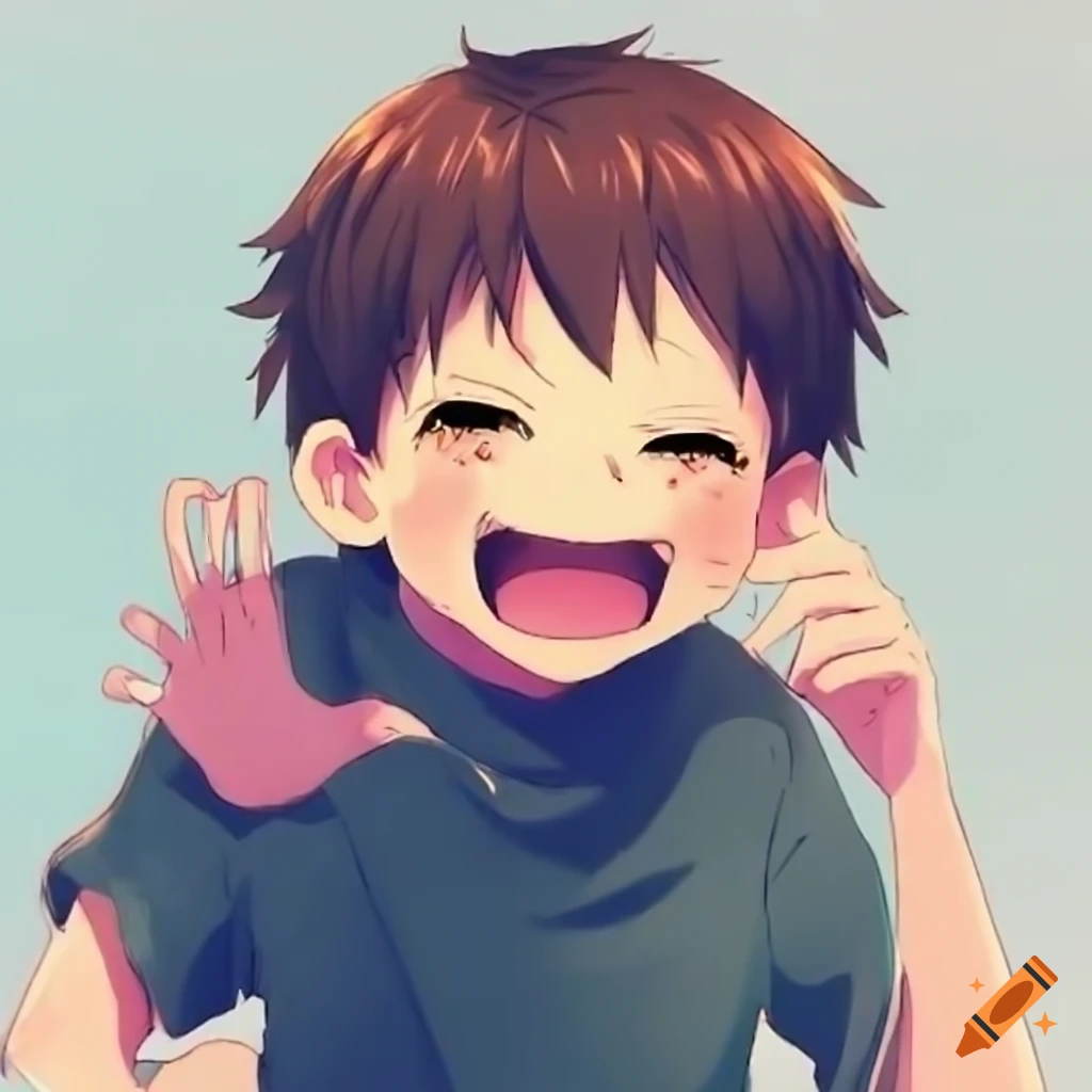 adorable-anime-kid-trying-to-hold-back-laughter-on-craiyon