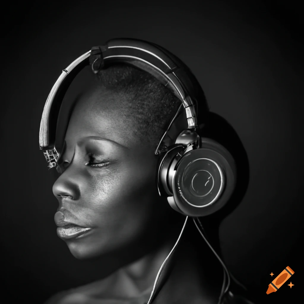 coronavirus wearing headphones
