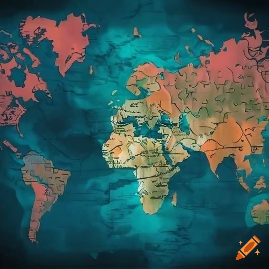 Puzzle Featuring Maps On Craiyon