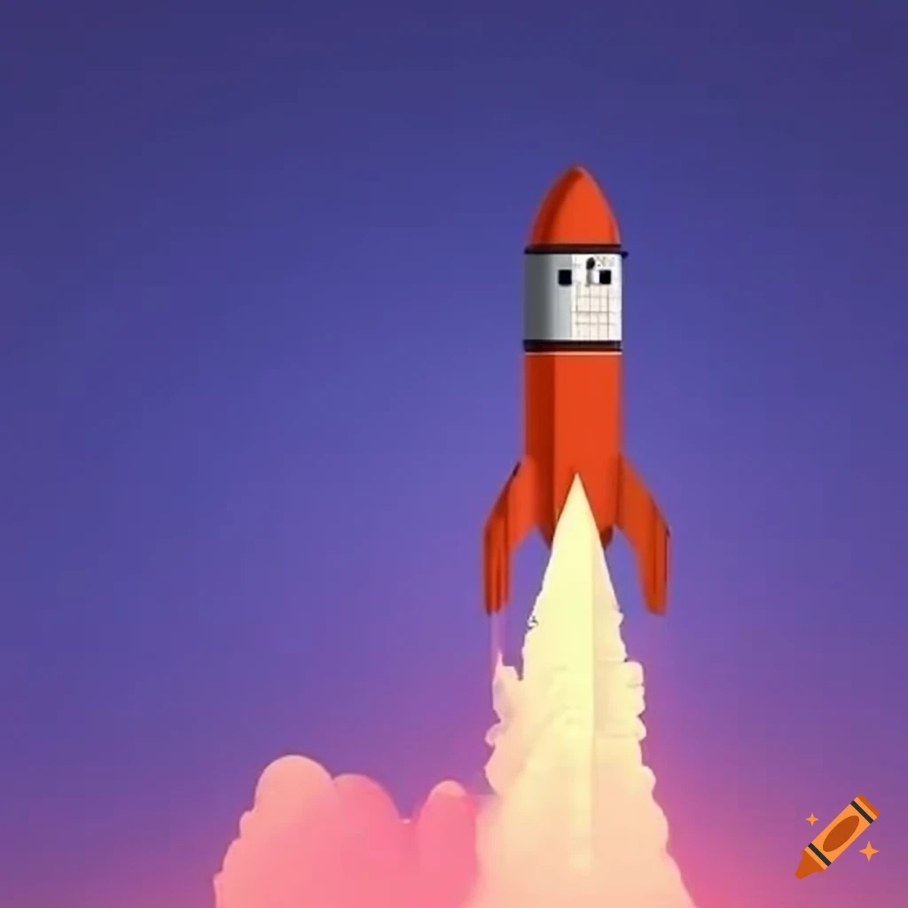 Illustration of a rocket