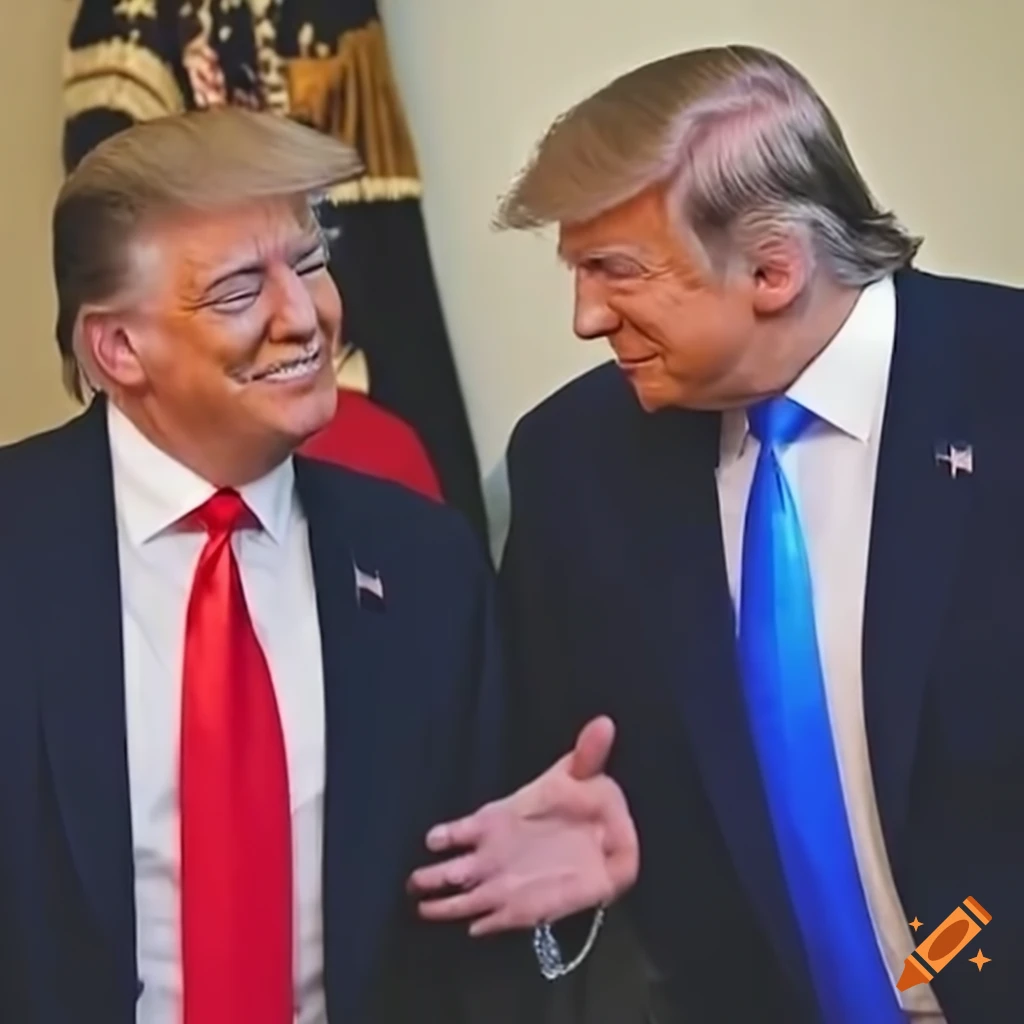 Satirical Image Of Donald Trump In The White House On Craiyon