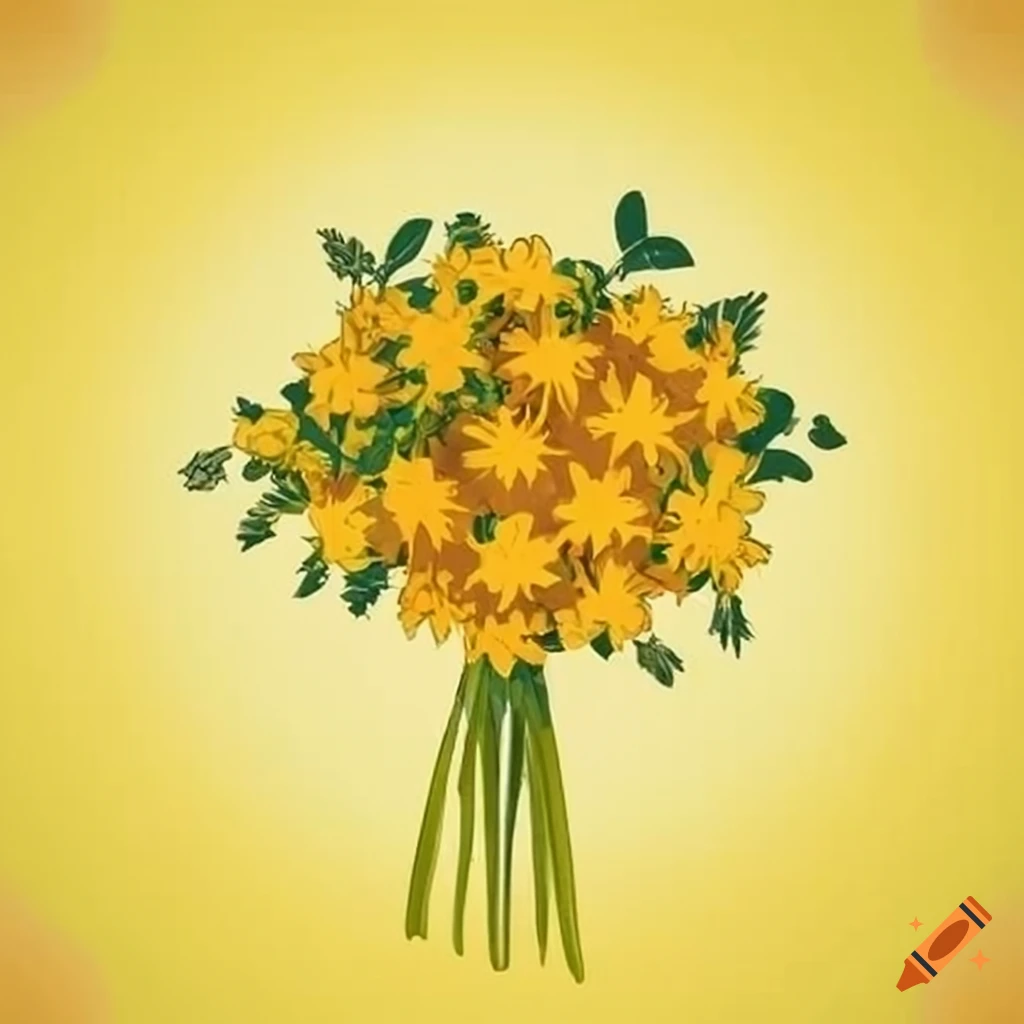 ramo de flores amarillas