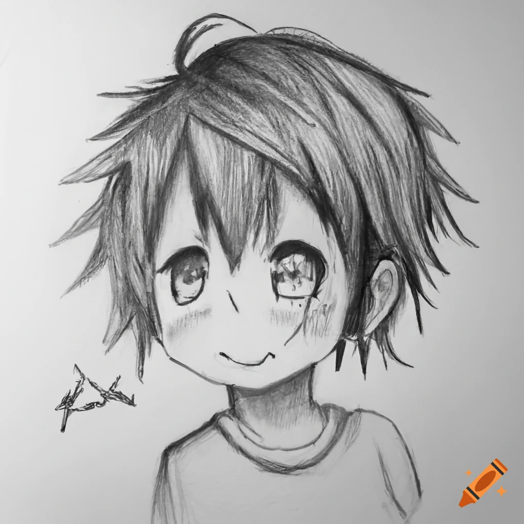 How to draw cute anime boy, Easy anime drawing, Easy drawing for  beginners, Pencil drawing easy, anime, pencil, drawing, How to draw cute anime  boy