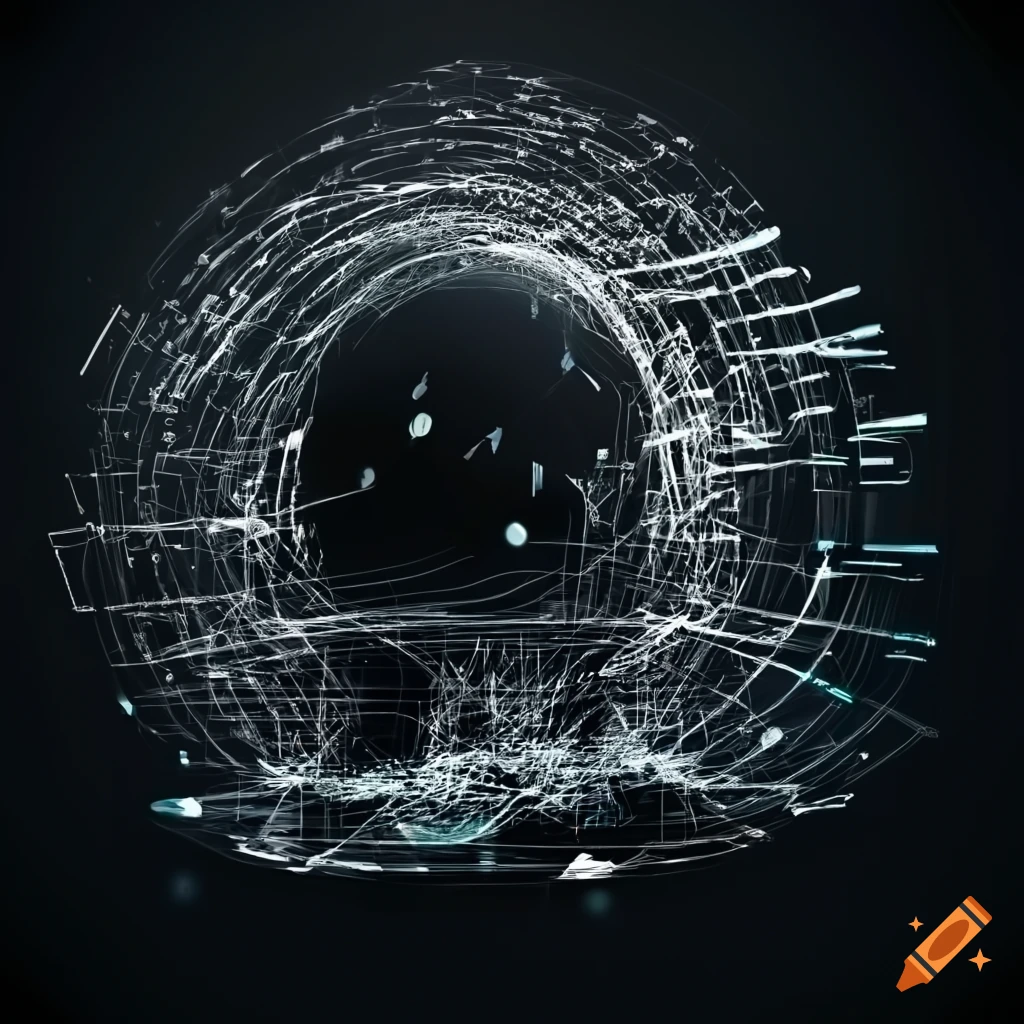 ultra realistic depiction of TCP/IP network connections