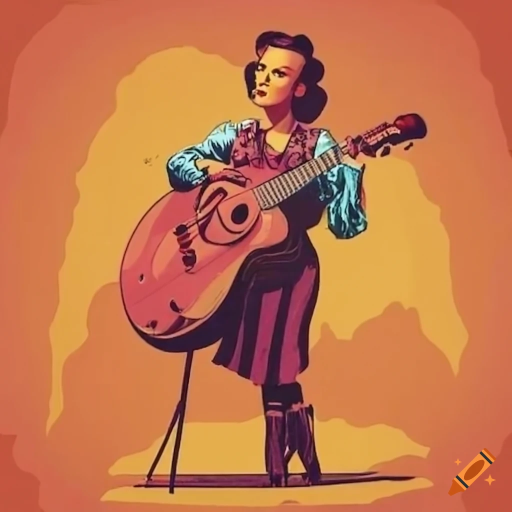 vintage country music album cover