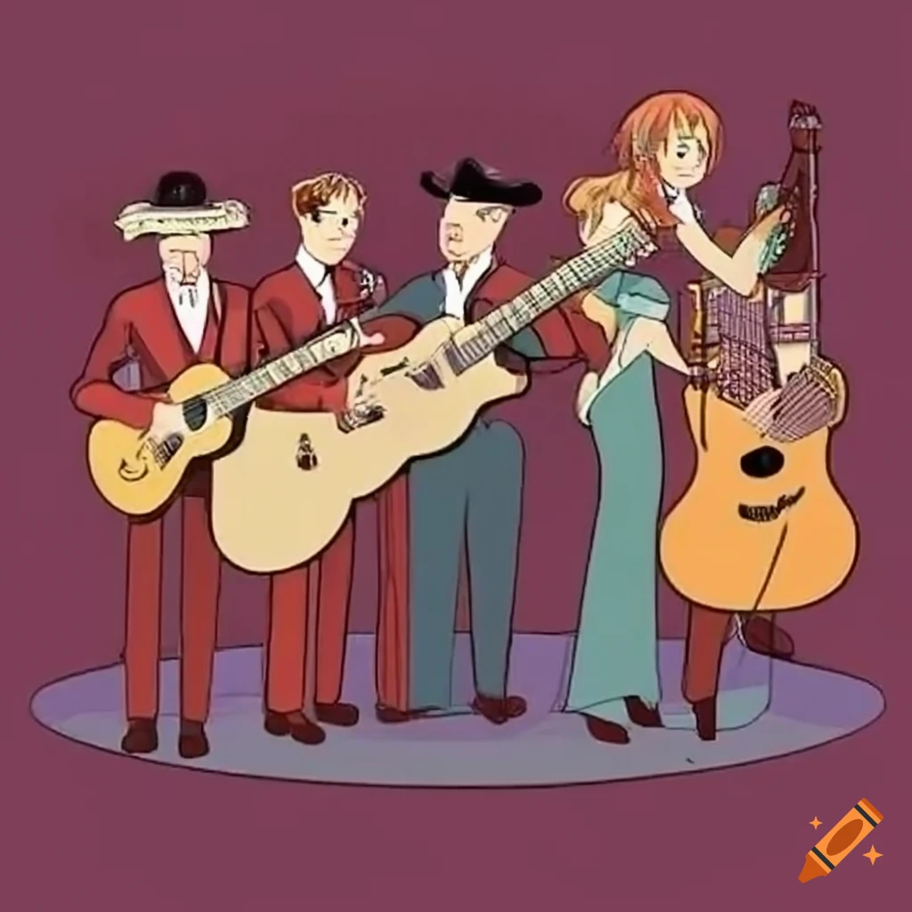 vintage image of a country music band performing at the Grand Old Opry