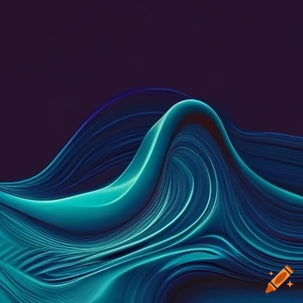 abstract wave artwork