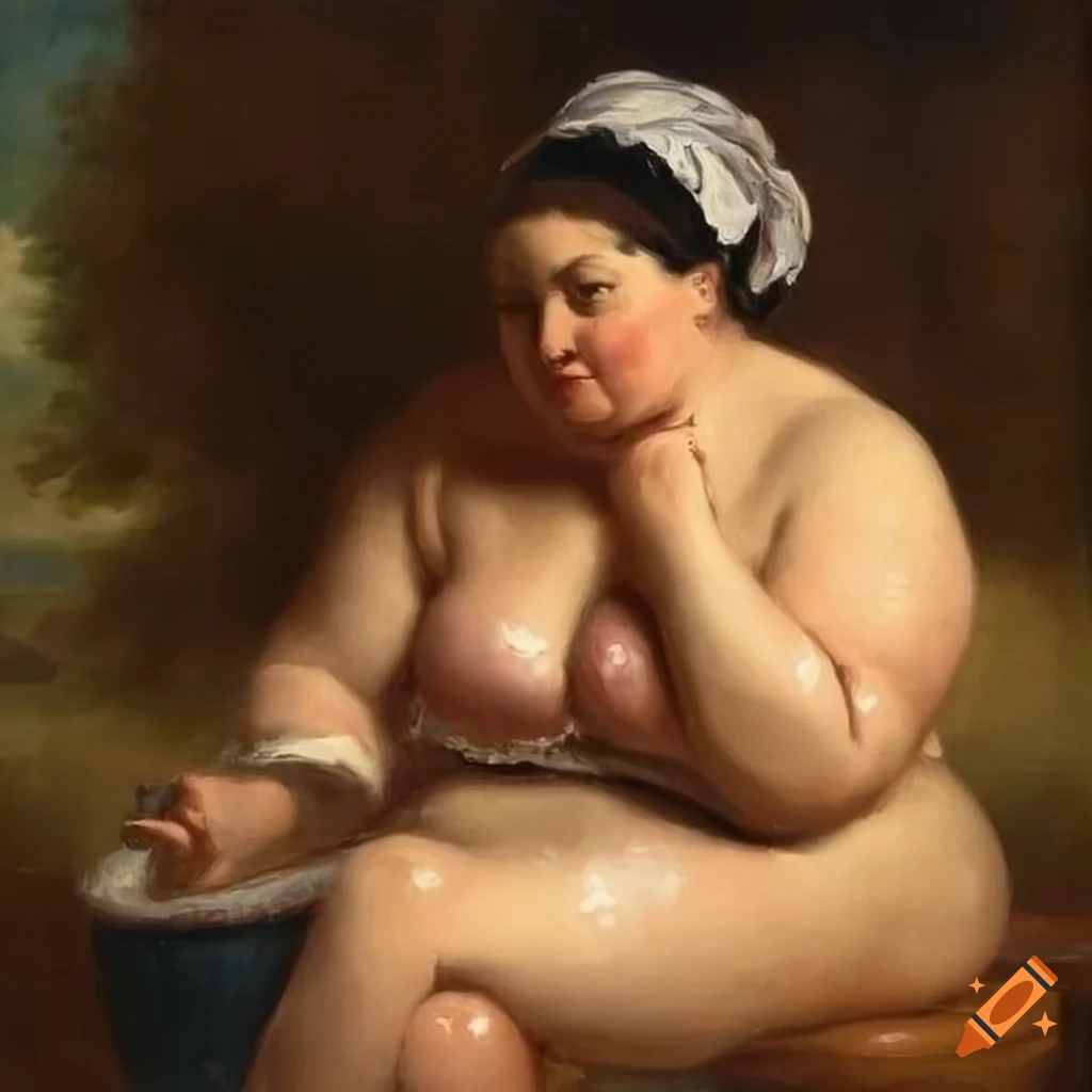 impressionist painting of a woman bathing
