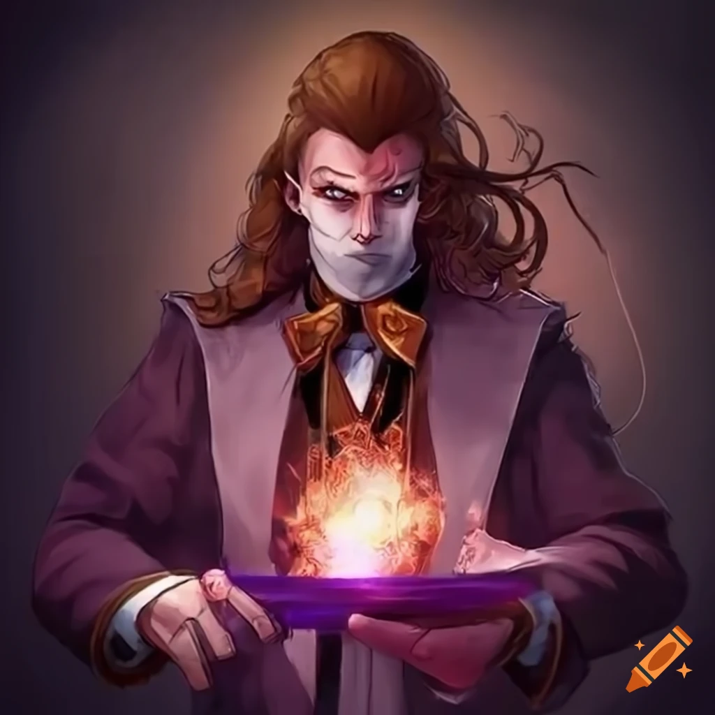 illustration of a chaos magician