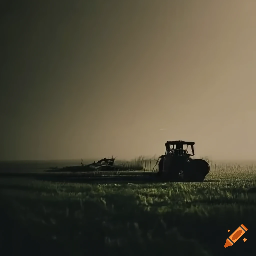 tractor on a field
