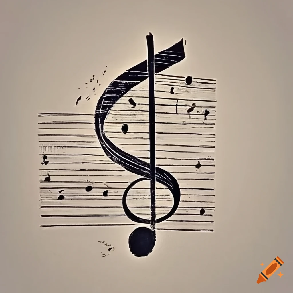 Music Notes Picture Drawing - Drawing Skill