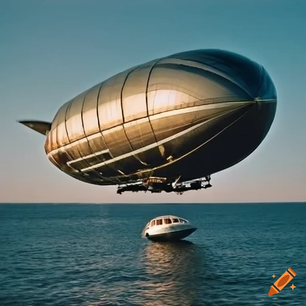 luxury airship with a balcony