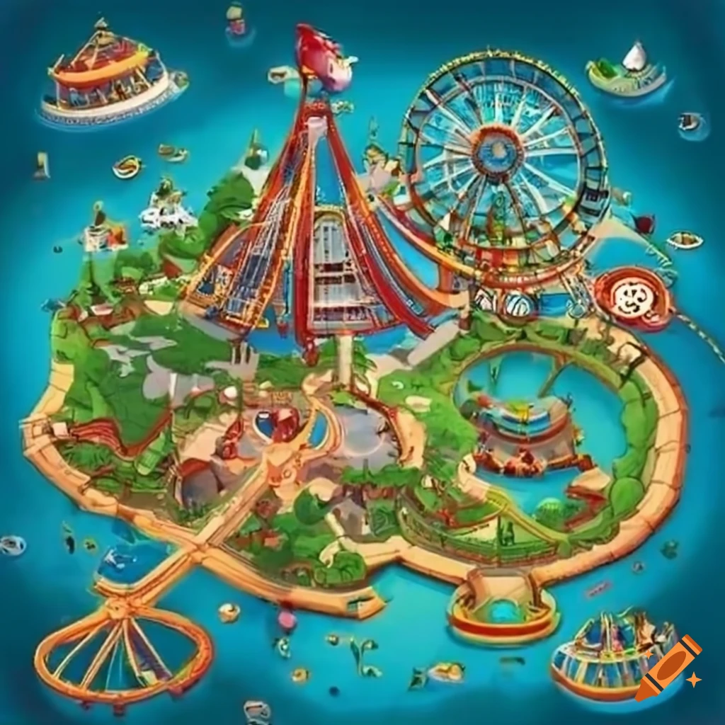 THEMEPARK TYCOON MAP 🎢!! ,#themepark ,#rollercoaster