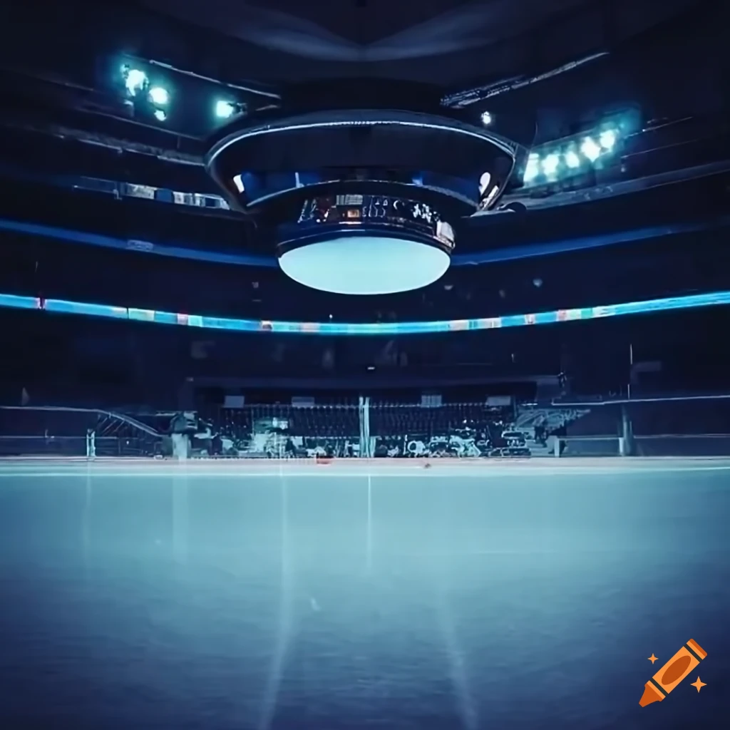 seating bowl of an ice hockey arena