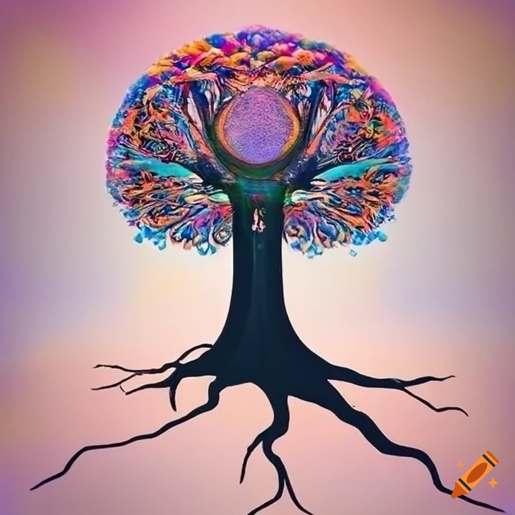 Abstract tree representing psychology concept on Craiyon