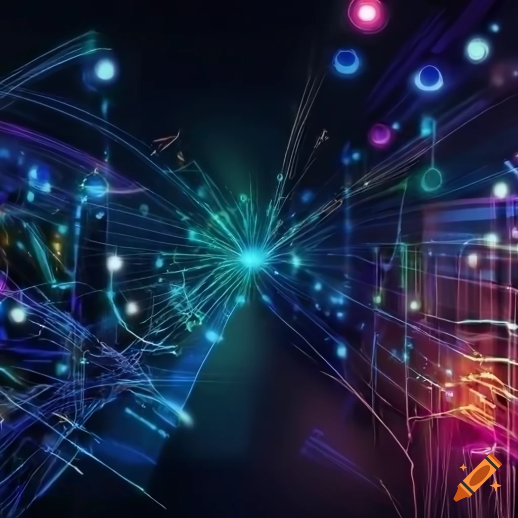 ultra realistic depiction of TCP/IP network connections