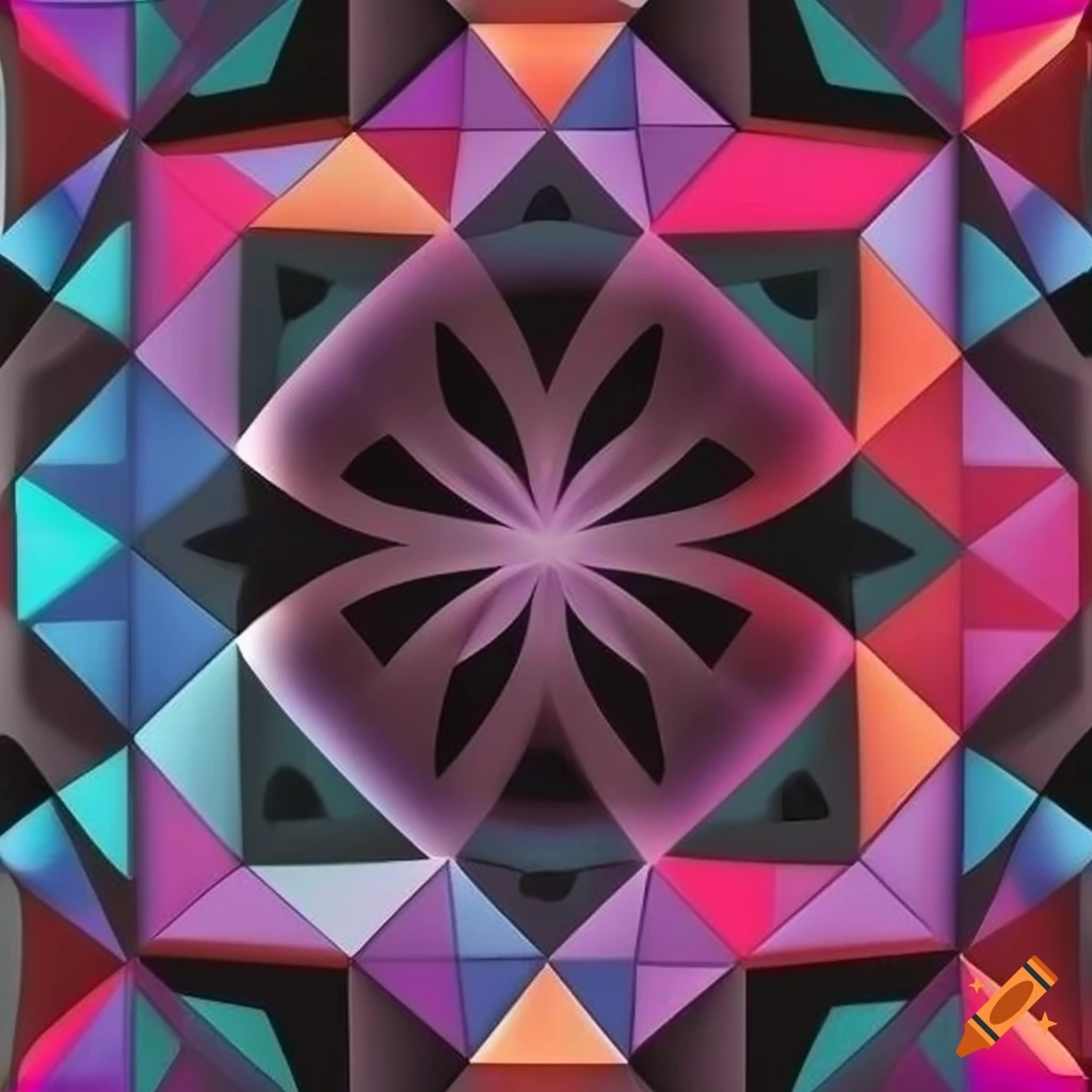 abstract geometric Islamic motif