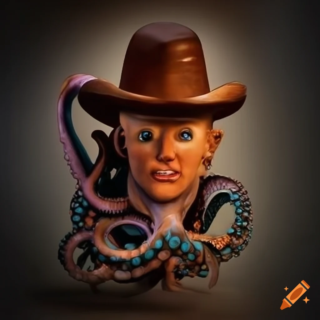 Image of a cowboy octopus on Craiyon