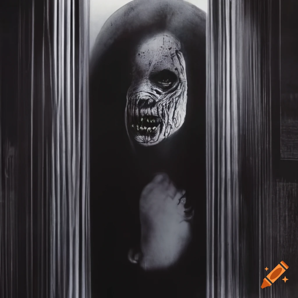 poster of a horror film titled "View from the window"