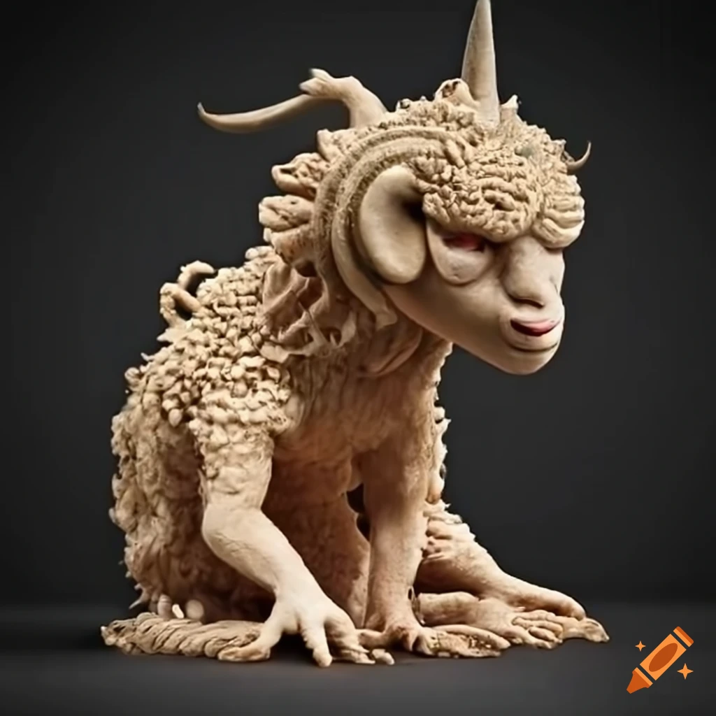 artwork of a Japanese sand sheep demon
