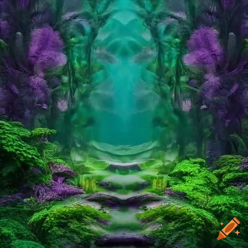 mysterious-fairytale-rainforest-with-deep-mauve-trees