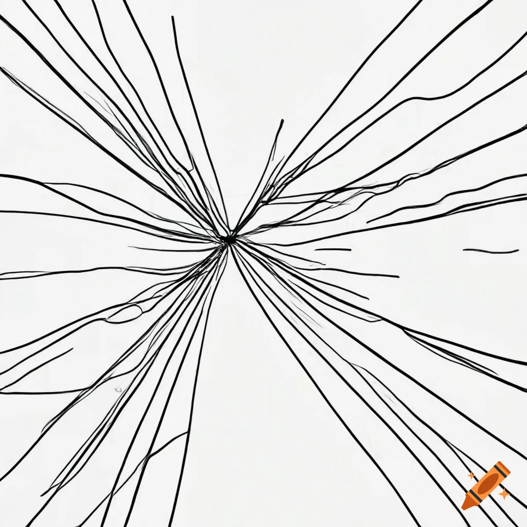 One Line Drawing Of A Beam Of Light On Craiyon
