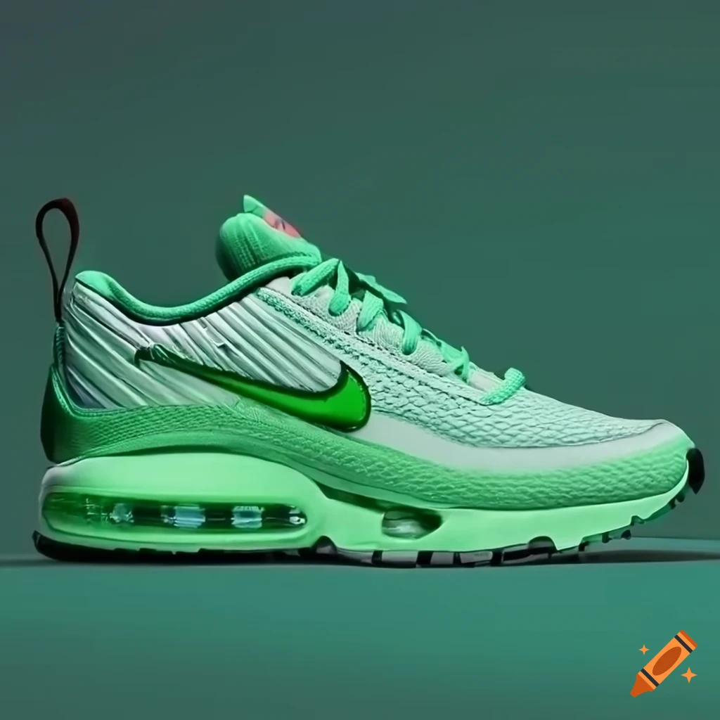 Green nike air max sneakers on Craiyon