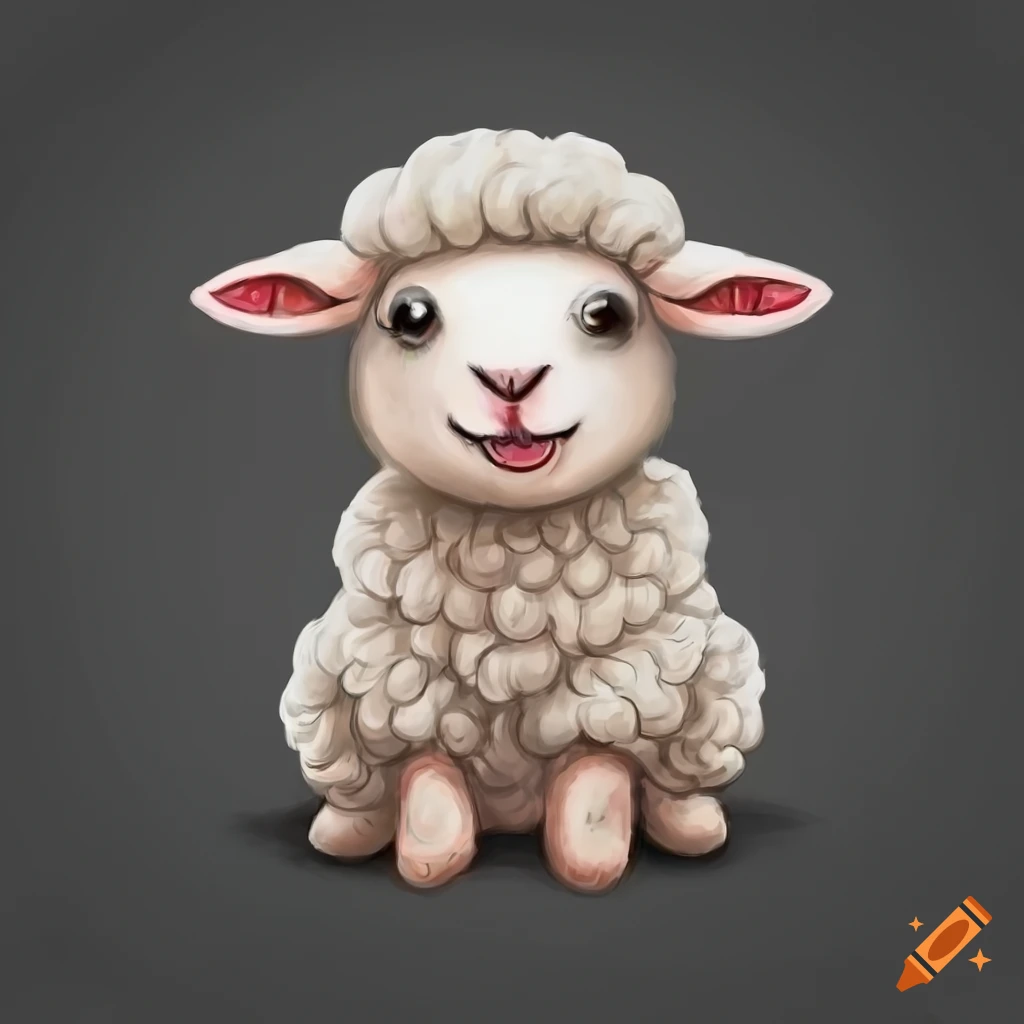 Cute sheep or lamb engraving style vector illustration. Realistic image  Stock Vector Image & Art - Alamy