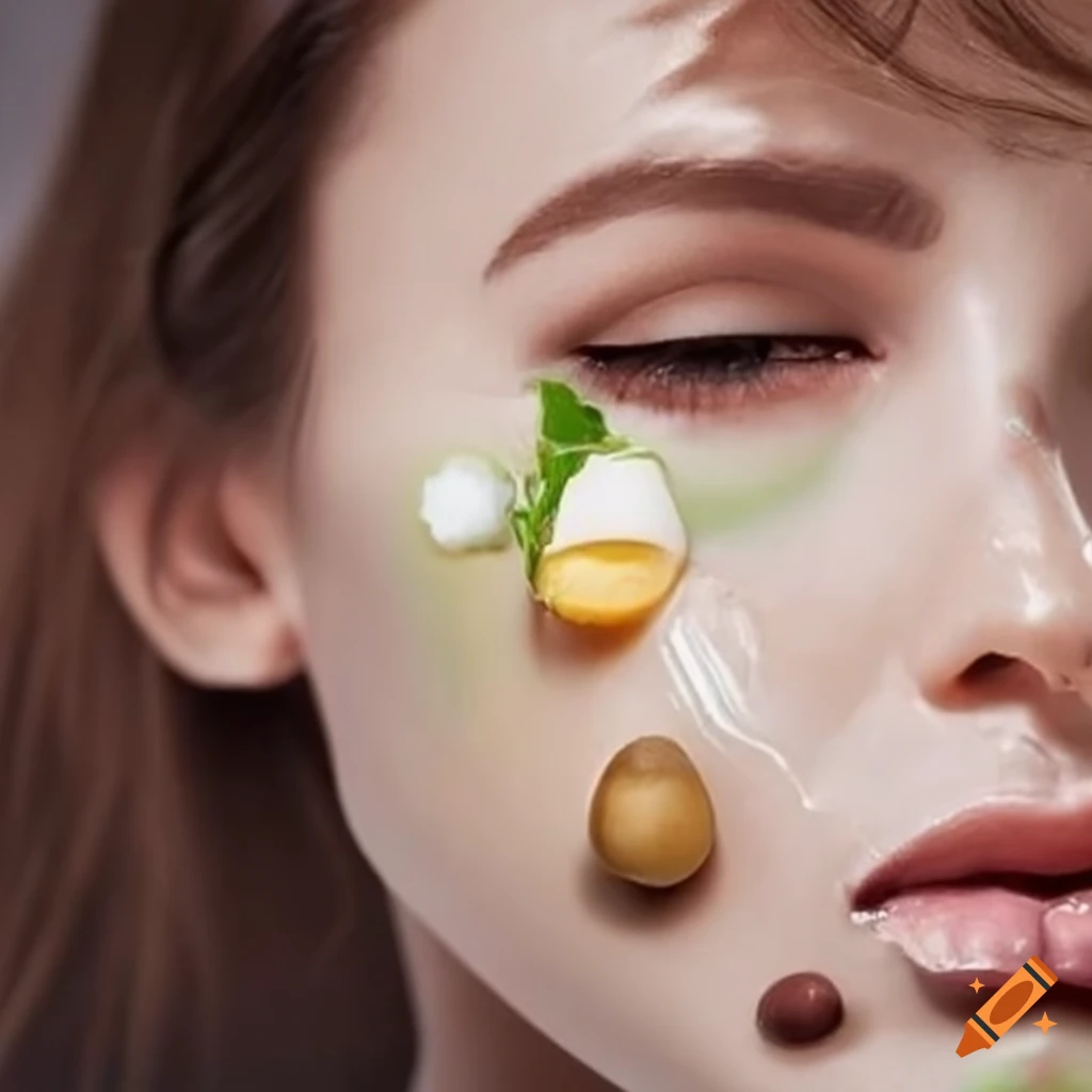 flacon of cosmetic cream with fingers taking a small amount of cream