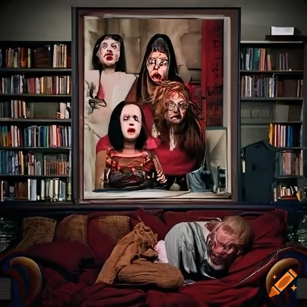 Horror film poster for "gogglebox" on Craiyon