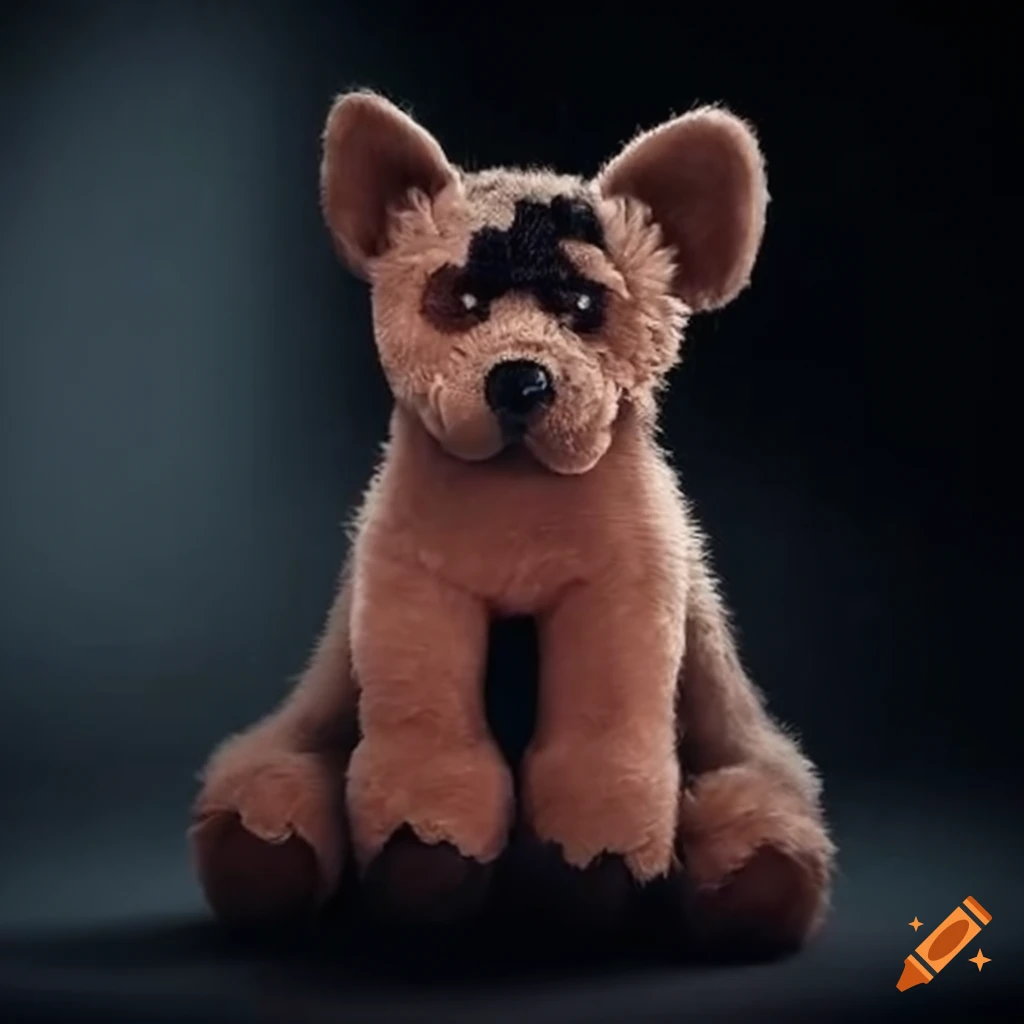 stuffed toy dog repaired with love