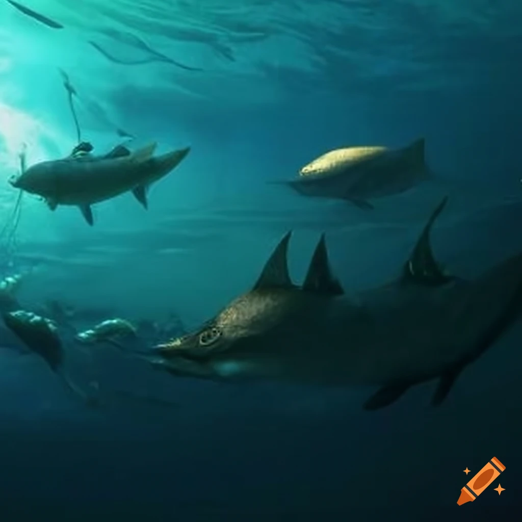 Illustration of fishing servers