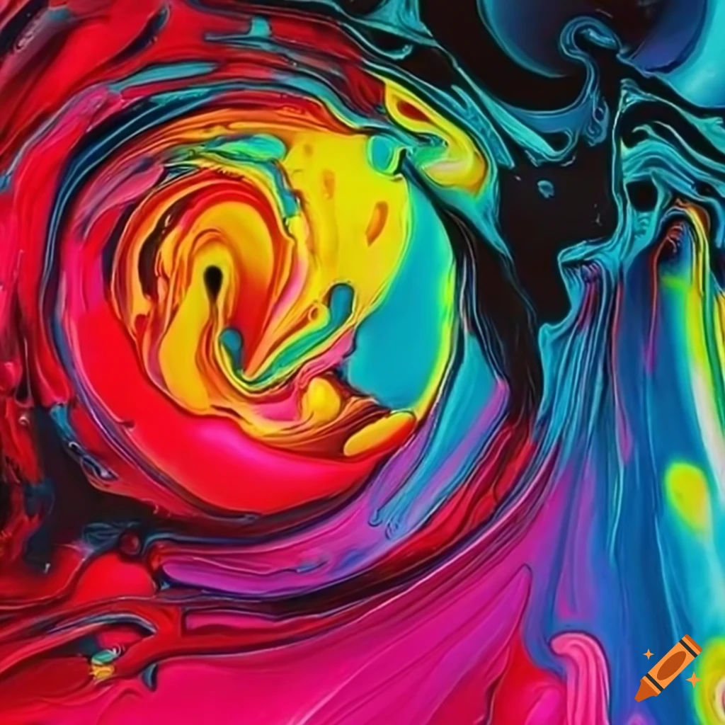 Crafting a masterpiece with vibrant colors on Craiyon