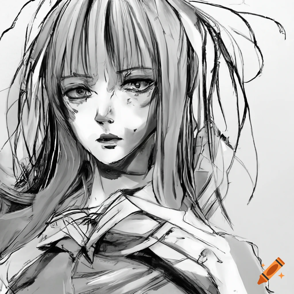 How to Draw a Manga Girl Sad